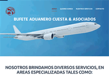 Tablet Screenshot of aduanerocuestayasociados.com